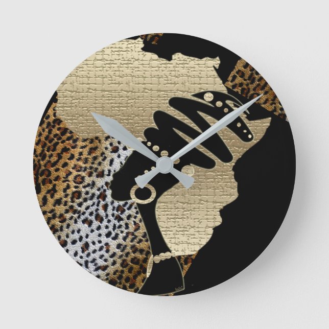 Horloge Ronde Africa In Gold (Recto)