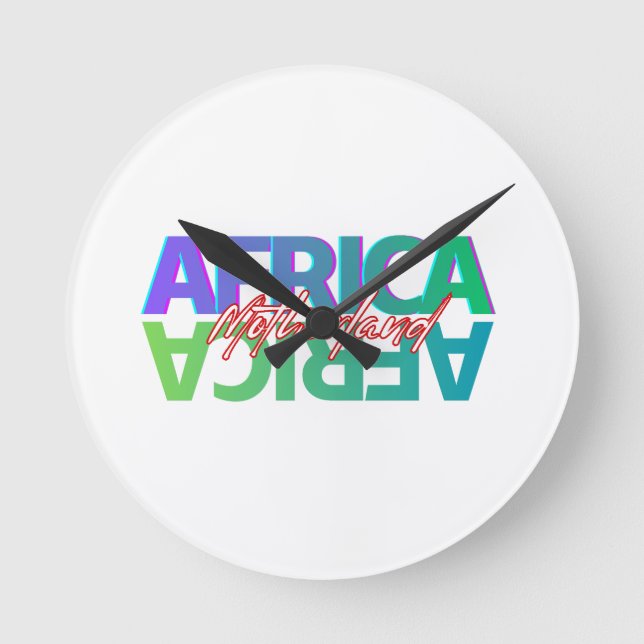 Horloge Ronde AFRICA: Motherland - Wall Clock (Recto)