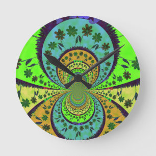 Horloge Ronde African Traditional Hakuna Matata Colors.png