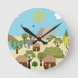 Horloge Ronde Afrique