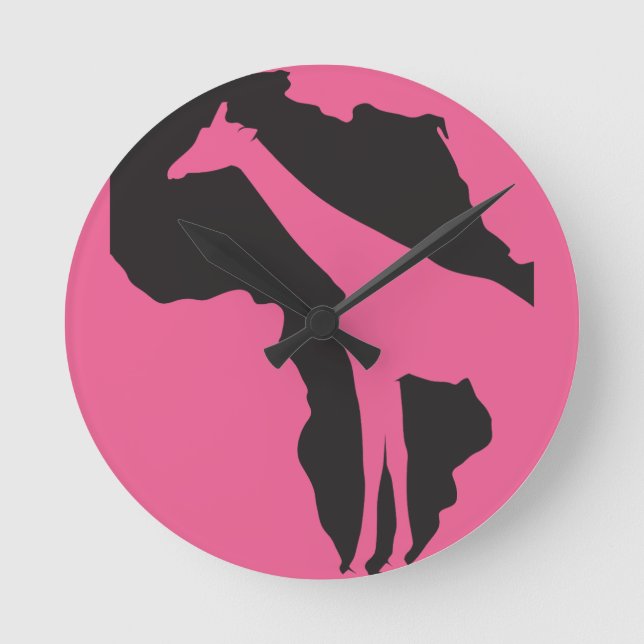 Horloge Ronde " Afrique lointaine." (Recto)