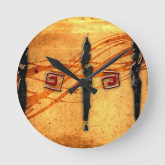 Horloge Ronde Afrique rétro cadeaux de style vintage 30