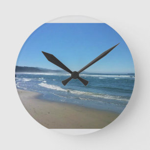 Horloge Ronde Agate Beach