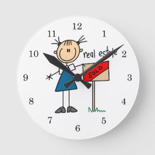 Horloge Ronde Agent immobilier