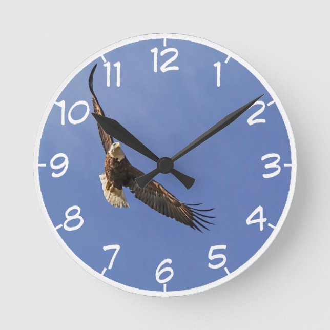 Horloge Ronde Aigle chauve (Recto)