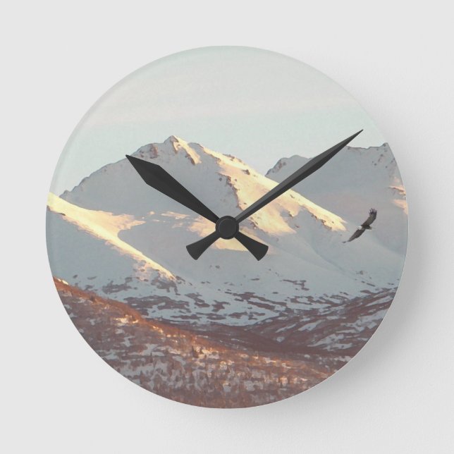 Horloge Ronde Aigle d'hiver (Recto)