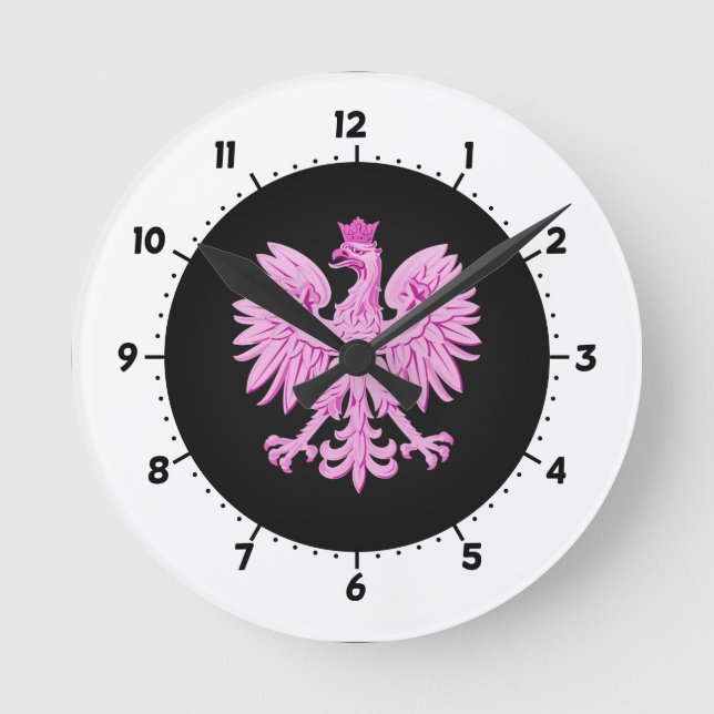 Horloge Ronde aigle polonais (Recto)