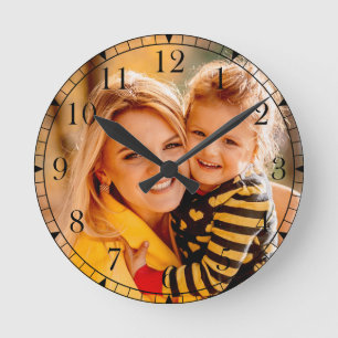 Horloge Ronde Ajouter votre propre photo MODÈLE