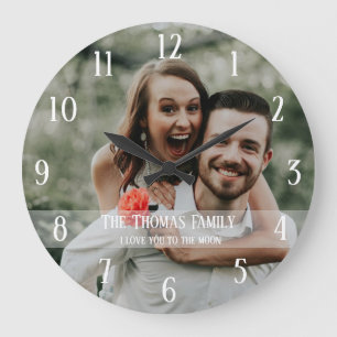 Horloge Ronde Ajouter Votre Propre Photo Personnalisée Grande Ho