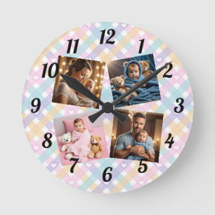 Horloge Ronde Ajoutez votre propre photo de famille