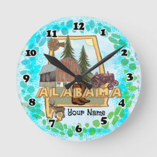 Horloge Ronde Alabama