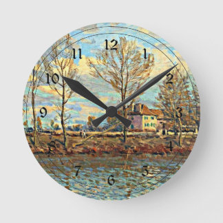 Horloge Ronde Alfred Sisley art - Grand Jatte