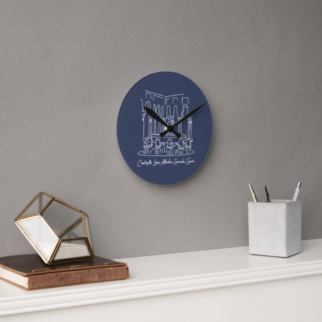 Horloge Ronde Alhambra Cour des Lions 1 (Bureau)