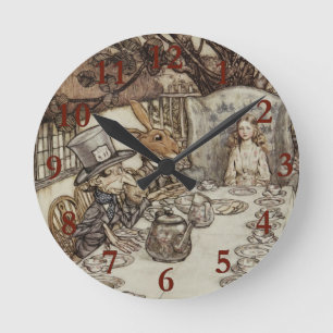 Horloge Ronde Alice Anniversaire Anniversaire Fête de la haine d