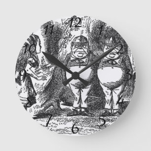 Horloge Ronde Alice au pays des merveilles