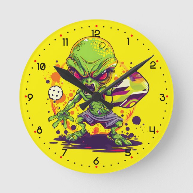 Horloge Ronde ALIEN DINKSTRIKTOR 3000 Pickleball  (Recto)