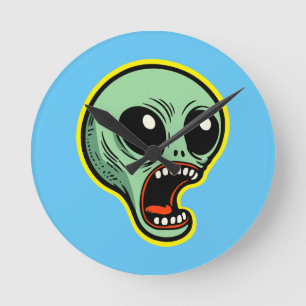 Horloge Ronde Alien hurlant