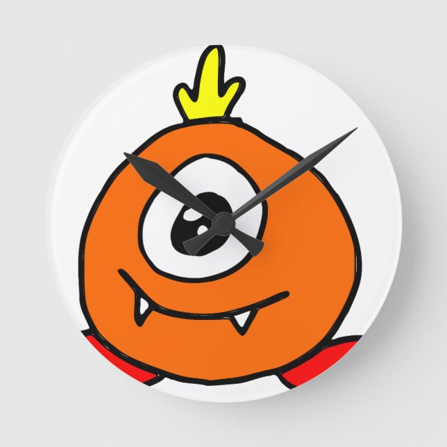 Horloge Ronde Alien mignon (Recto)