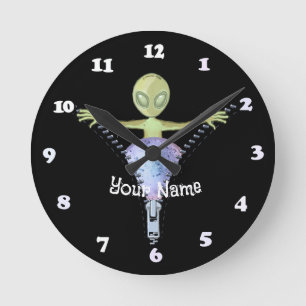Horloge Ronde Alien Zipper