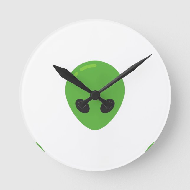 Horloge Ronde aliens émoji (Recto)