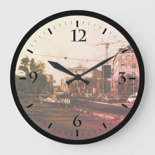 Horloge Ronde Allemagne vintage Opéra de Francfort Grande horlog