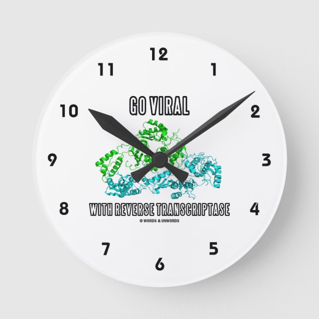 Horloge Ronde Aller Virale Avec Inverse Transcriptase Conseils (Recto)