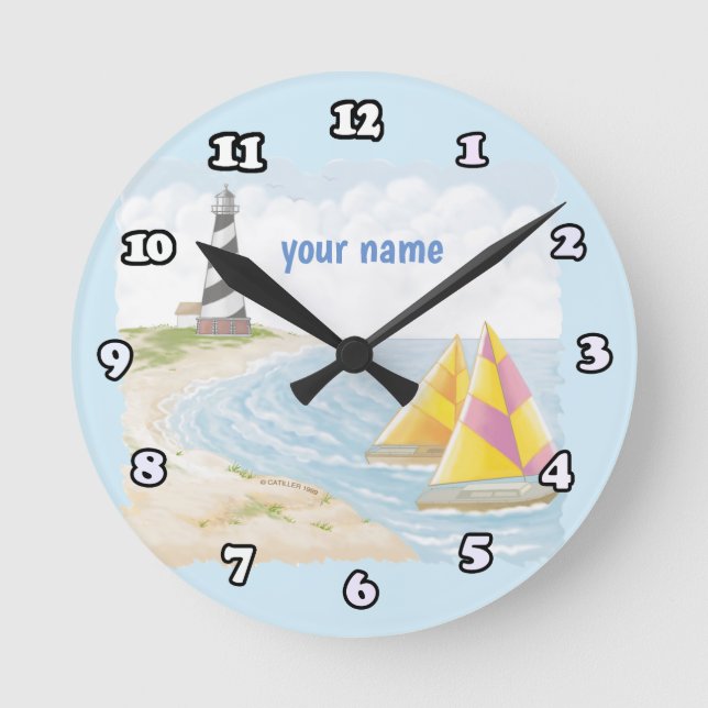 Horloge Ronde Allumez un phare  (Recto)