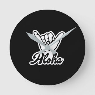 Horloge Ronde Aloha Shaka Main, Hang Loose signe