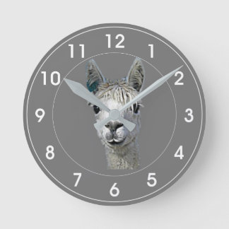 Horloge Ronde Alpaca Alpakka Alpaka Alpaga