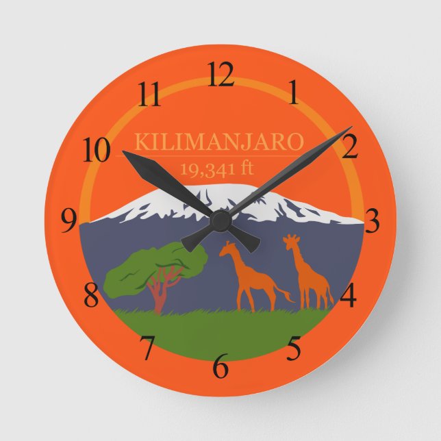 Horloge Ronde Altitude du Kilimandjaro (Recto)
