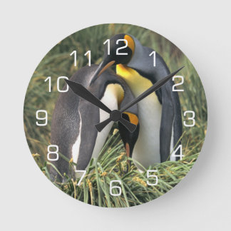 Horloge Ronde Amants du Roi pingouin