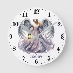 Horloge Ronde Amateurs d'Angel élégant personnalisable