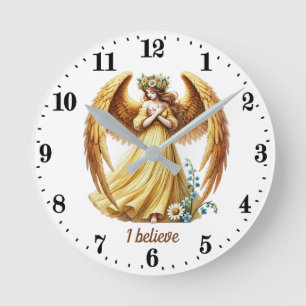 Horloge Ronde Amateurs d'Angel élégant personnalisable