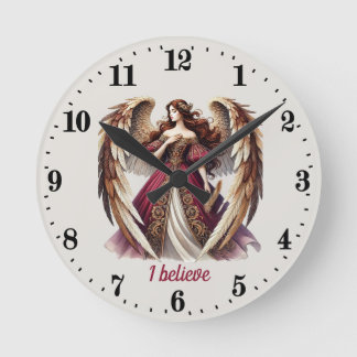 Horloge Ronde Amateurs d'Angel élégant personnalisable