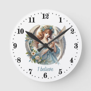 Horloge Ronde Amateurs d'Angel élégant personnalisable