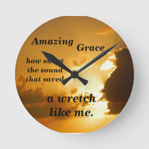 Horloge Ronde Amazing Grace