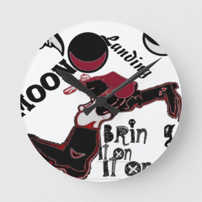 Horloge Ronde Amenez-le - Jouer à Noël & Space Mashup (Recto)