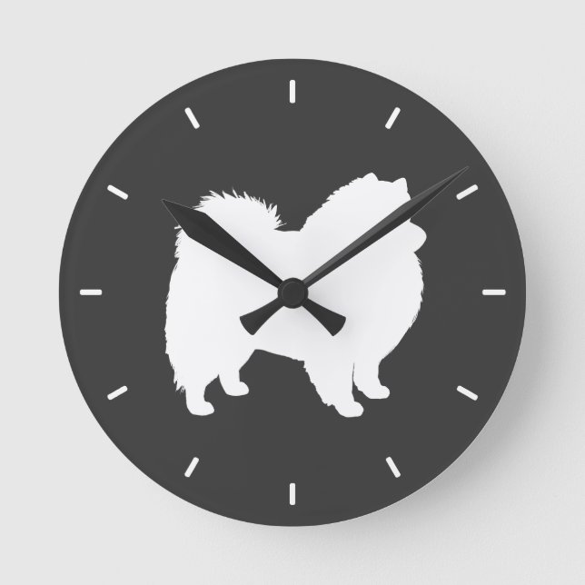 Horloge Ronde American Eskimo Dog (Recto)