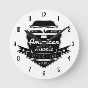 Horloge Ronde American Muscle Trans Am