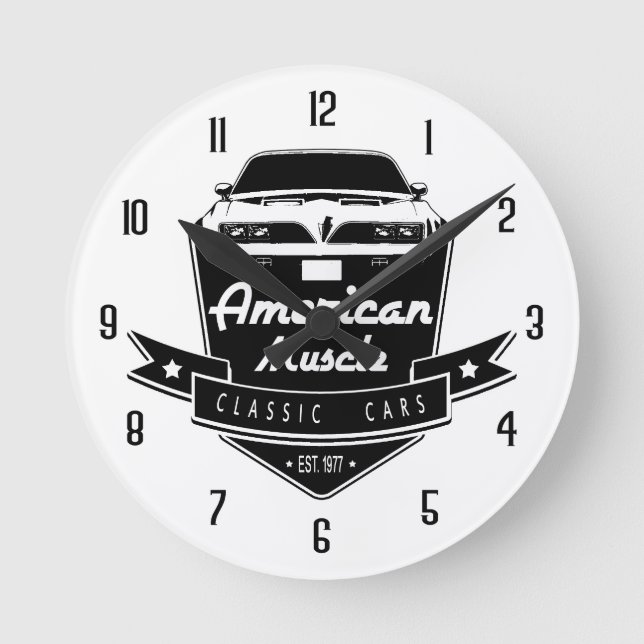 Horloge Ronde American Muscle Trans Am (Recto)