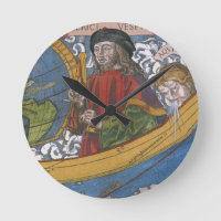Amerigo Vespucci Explorateur sur une carte des Amé