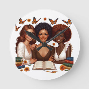 Horloge Ronde Amitié et mots