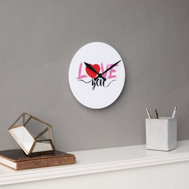 Horloge Ronde amour (Bureau)