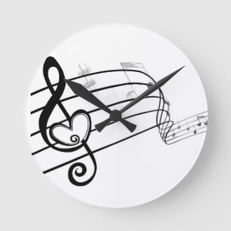 Horloge Ronde Amour de la musique