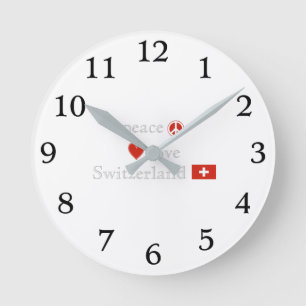 Horloge Ronde Amour et la Suisse de paix