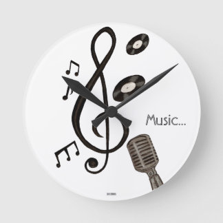Horloge Ronde Amoureux de la musique