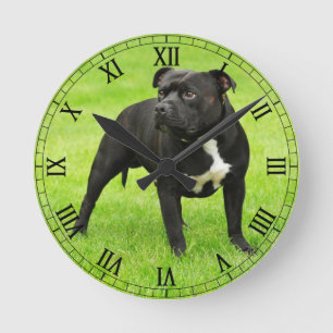 Horloge Ronde Amstaff noir