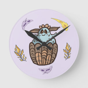 Horloge Ronde Amusant fantôme Halloween