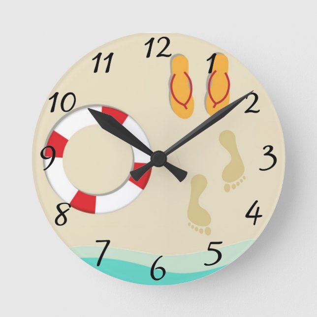 Horloge Ronde Amusement d'été (Recto)
