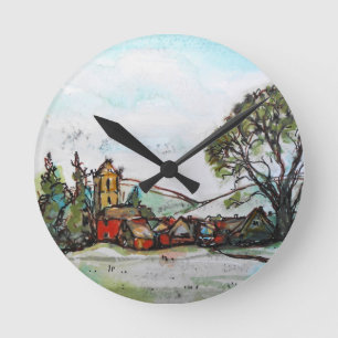 Horloge Ronde An Idyllic British Village sketch